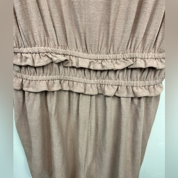 NWT One Clothing Scoop Neckline Tank Top Elastic Waist Tie Back Short Romper S - Picture 4 of 12